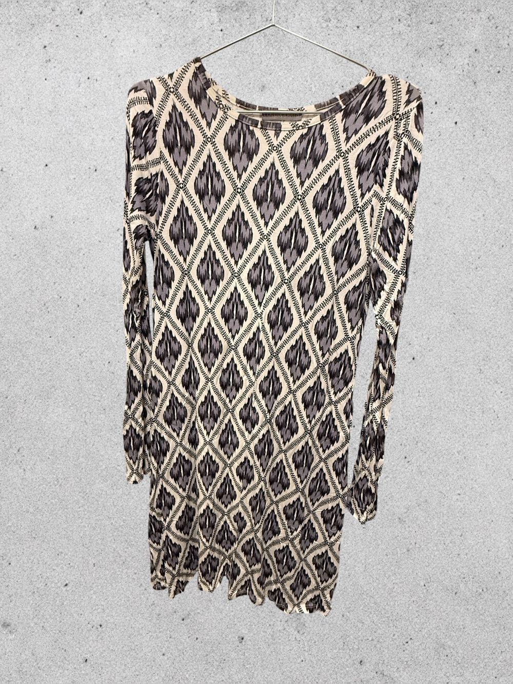 Loveappella women’s long-sleeve knit swing/tunic dress